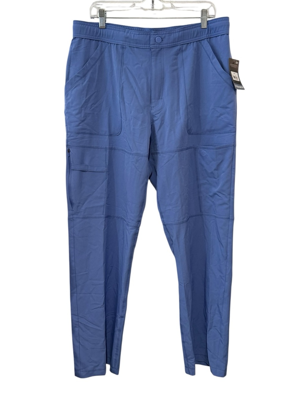 NWT Dickies Dynamix Blue Cargo Scrub Pants 360 Stretch Medical Mens Large
